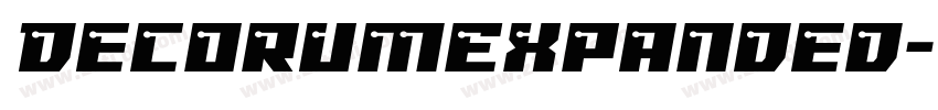 DecorumExpanded字体转换 DecorumExpanded字体转换