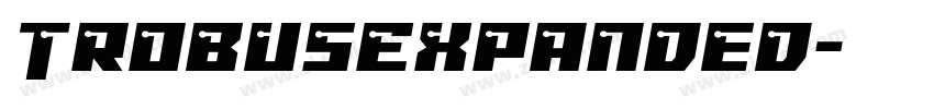 TrobusExpanded字体转换
