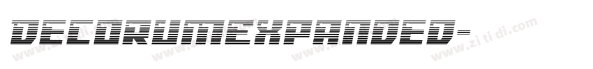 DecorumExpanded字体转换 DecorumExpanded字体转换