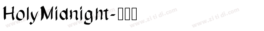HolyMidnight字体转换