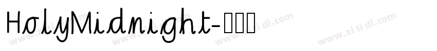 HolyMidnight字体转换
