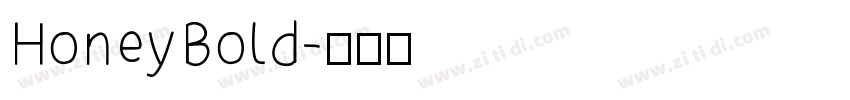 HoneyBold字体转换