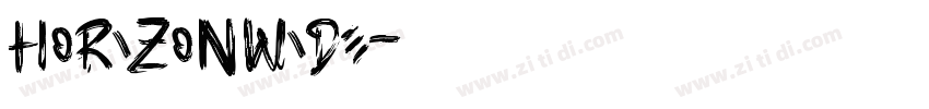 HorizonWide字体转换