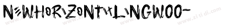 NewHorizonTitlingW00字体转换