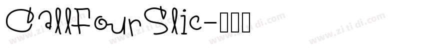 CallFourSlic字体转换