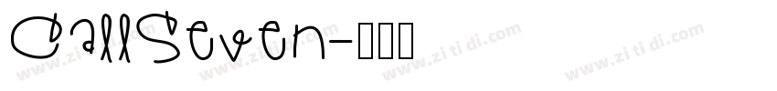 CallSeven字体转换