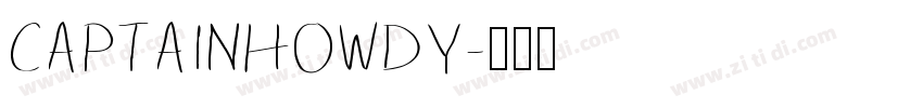 CaptainHowdy字体转换