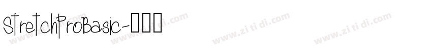 StretchProBasic字体转换