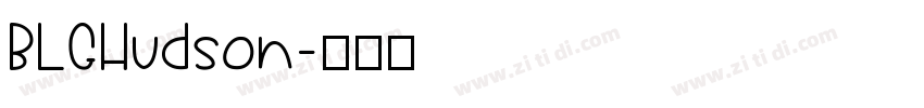 BLGHudson字体转换