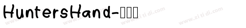 HuntersHand字体转换