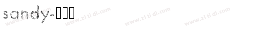 sandy字体转换