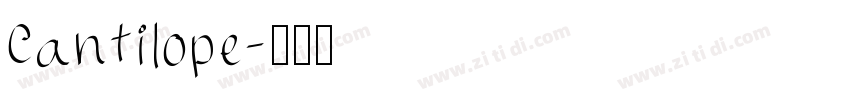 Cantilope字体转换