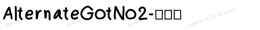 AlternateGotNo2字体转换