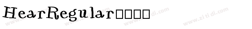 HearRegular字体转换