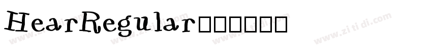 HearRegular字体字体转换