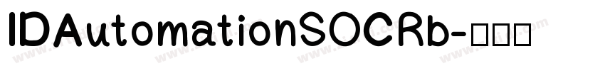 IDAutomationSOCRb字体转换