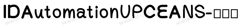 IDAutomationUPCEANS字体转换