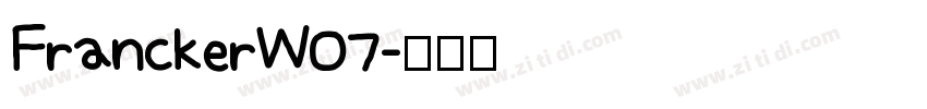 FranckerW07字体转换