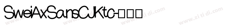 SweiAxSansCJKtc字体转换