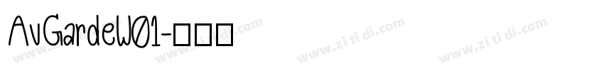 AvGardeW01字体转换
