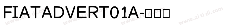 FIATADVERT01A字体转换