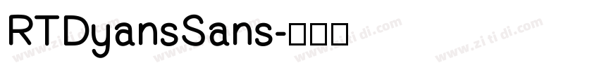 RTDyansSans字体转换