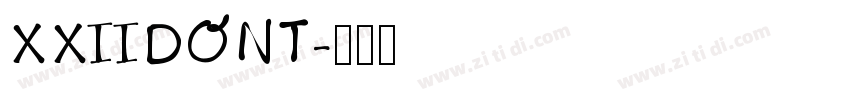 XXIIDONT字体转换