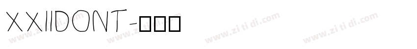 XXIIDONT字体转换