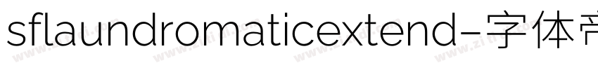 sflaundromaticextend字体转换