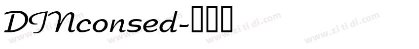 DINconsed字体转换