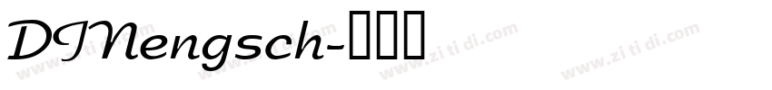 DINengsch字体转换