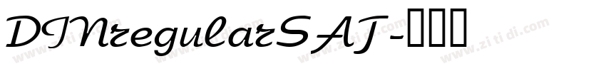 DINregularSAT字体转换