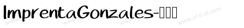 ImprentaGonzales字体转换