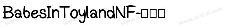 BabesInToylandNF字体转换