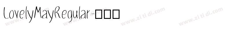 LovelyMayRegular字体转换