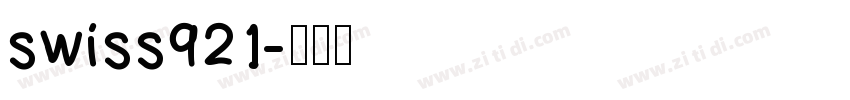 swiss921字体转换