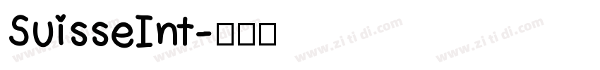 SuisseInt字体转换