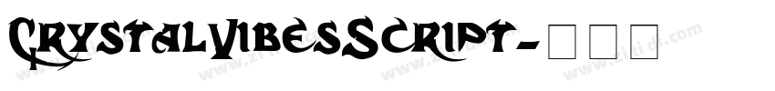 CrystalVibesScript字体转换