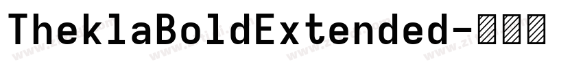 TheklaBoldExtended字体转换
