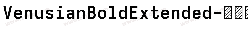 VenusianBoldExtended字体转换