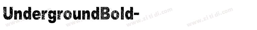 UndergroundBold字体转换