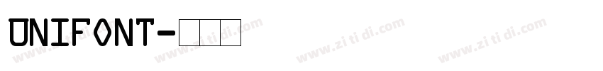 Unifont字体转换