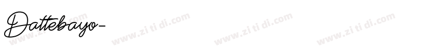 Dattebayo字体转换