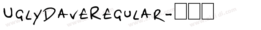 UglyDaveRegular字体转换