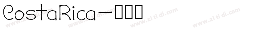 CostaRica字体转换