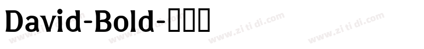David-Bold字体转换