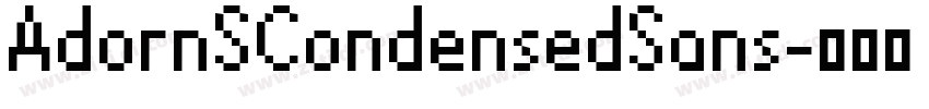 AdornSCondensedSans字体转换 AdornSCondensedSans字体转换