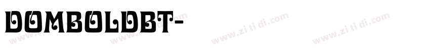 DomBoldBT字体转换
