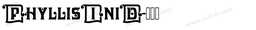 PhyllisIniD字体转换