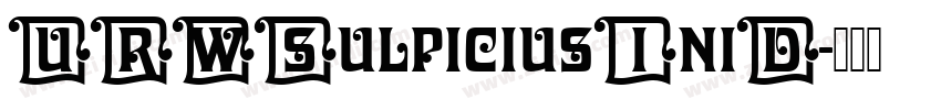 URWSulpiciusIniD字体转换